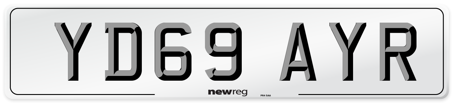 YD69 AYR Number Plate from New Reg